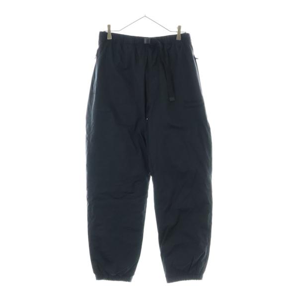 ENNOY エンノイ 24AW PADDED PANTS ロゴ刺繍 ナイロンパンツ ブラック