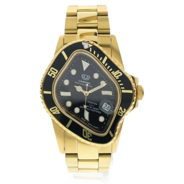 LAARVEE ラーヴィー PEA001 GOLD/BLACK 変形デザイン ステンレス