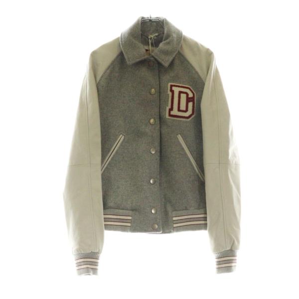 DIESEL ディーゼル L-CREW JACKET エルクルー レザー切替 スタジアム