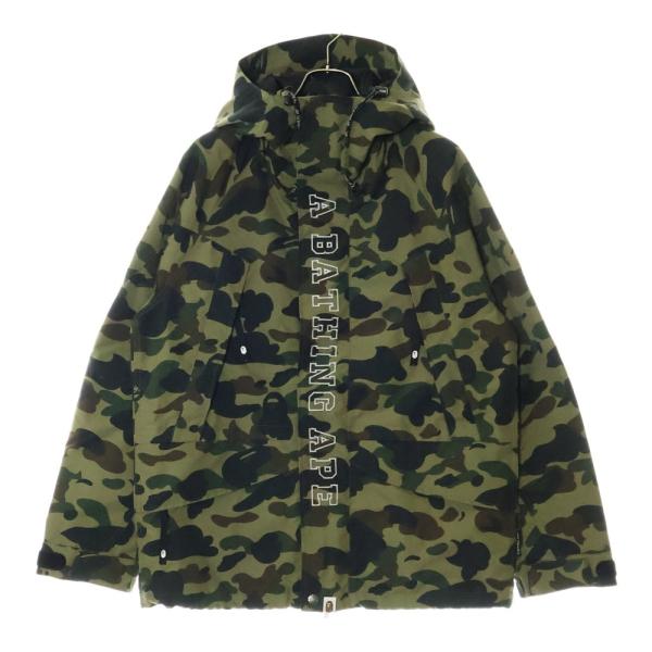 A BATHING APE(アベイシングエイプ) サイズ:L ロゴ刺繍 カモフラ