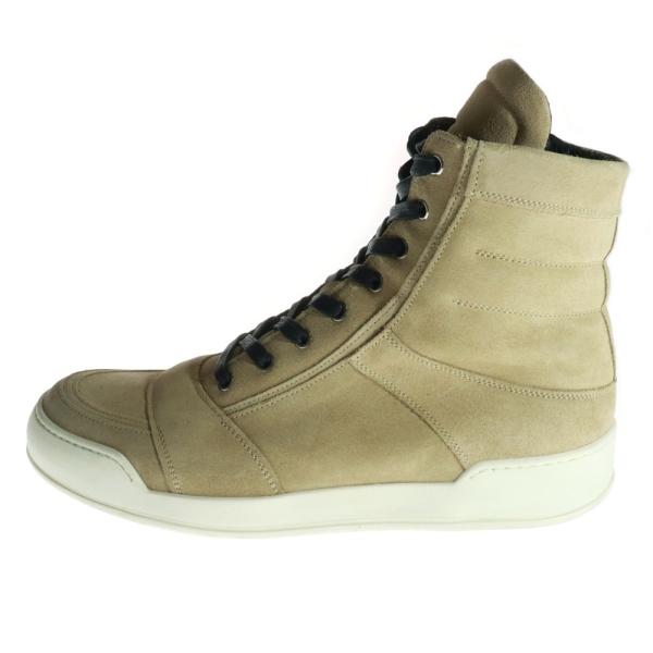 BALMAINセンタージップ スエードブーツ バルマン BALMAIN バルマン HIGH CUT SNEAKERS イタリア製 サイドジップ