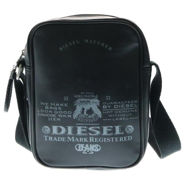 【超美品】DIESEL ディーゼル レザーメッセンジャーバッグ メタルロゴ 古着 中古・古着通販】DIESEL (ディーゼル) メッシュレザーショルダーバッグ
