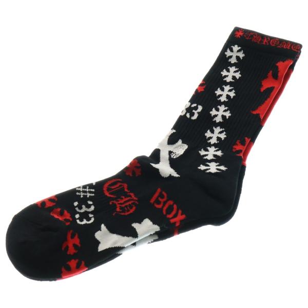 CHROME HEARTS（クロムハーツ） STENCIL SOCKS BLACK ステンシル