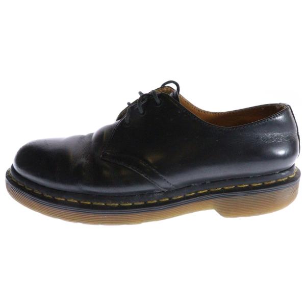 Dr. Martens ブラックドレスシューズ Dr.Martens（ドクターマーチン） 3ホール イエローステッチ レザー