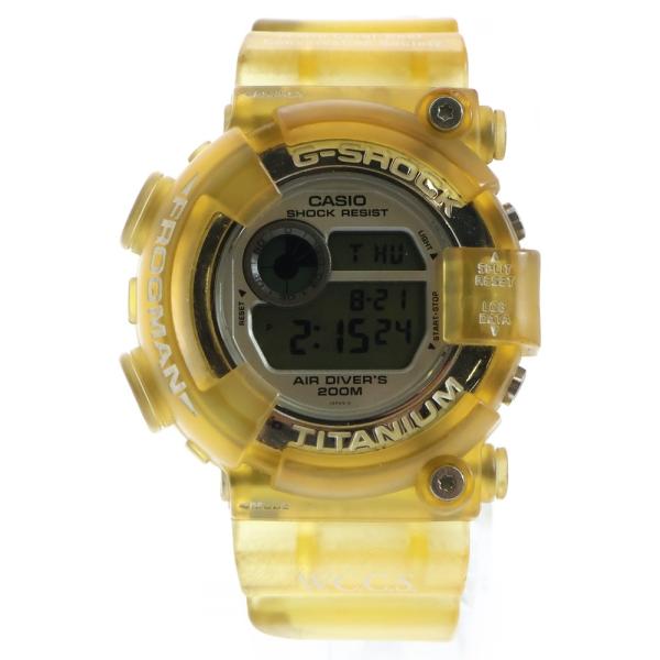 激レア　本体ゴールド　CASIO G-SHOCK FROGMAN W.C.C.S. 世界サンゴ礁保護協会 DW-8201WC  オレンジ トリプルマンタ カシオ Gショック フロッグマン　ブラックベルト付 DW-8201WC-9T 98年 W C C S 世界サンゴ礁保護協会 ゴールド マンタ G