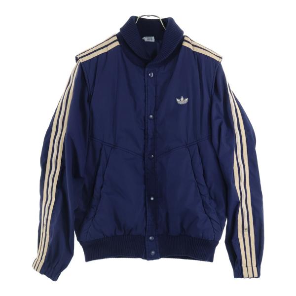 アディダスadidas ビンテージレザージャケット ストライプ 象サン色 中古・古着通販】adidas (アディダス) アディカラー スリーストライプ