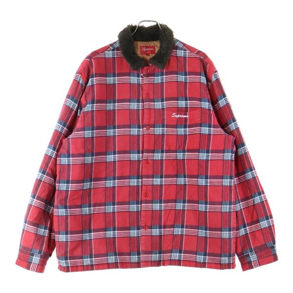 Supreme（シュプリーム） 21AW Faux Fur Collar Flannel Shirt フォー