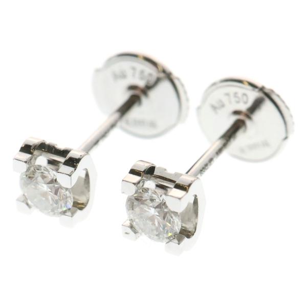 Cartier（カルティエ） C ドゥ ピアス K18WG ホワイトゴールド 1P