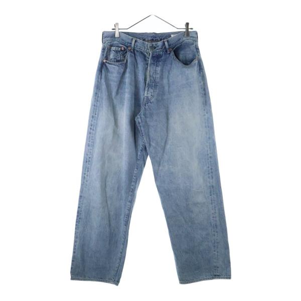 【美品】COMOLI 23SS デニム5Pパンツ 1 コモリ COMOLI（コモリ） 23SS ブリーチ加工 デニム5Pパンツ インディゴ X01