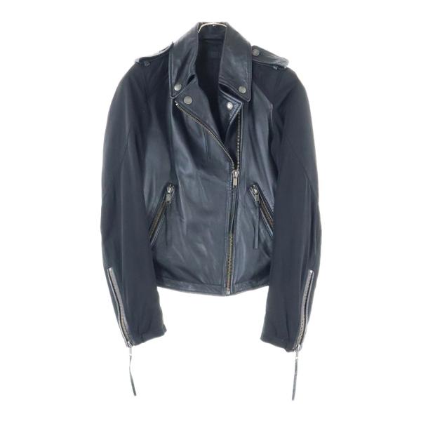 DIESEL（ディーゼル） ナイロン切り替え ジップアップ ダブル レザー