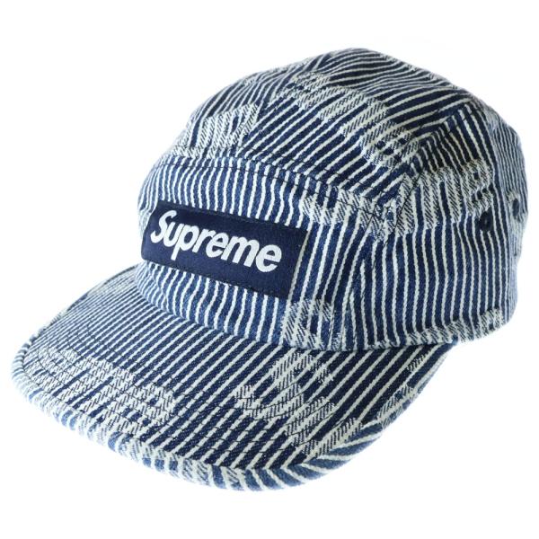 Supreme（シュプリーム） 24SS Denim Camp Cap 総柄 ストライプ デニム