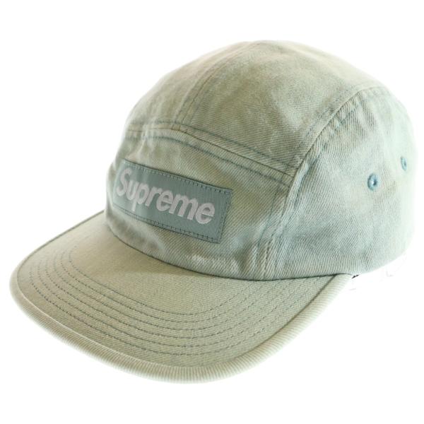 Supreme / 23ss/camp cap/ボックスロゴキャップ/デニム/コットン/GRY/ Supreme（シュプリーム） 24SS Denim Camp Cap デニム ボックスロゴ