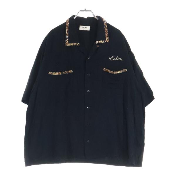CELINE（セリーヌ） 22AW ロゴ 刺繍 ルーズ ボーリング半袖シャツ