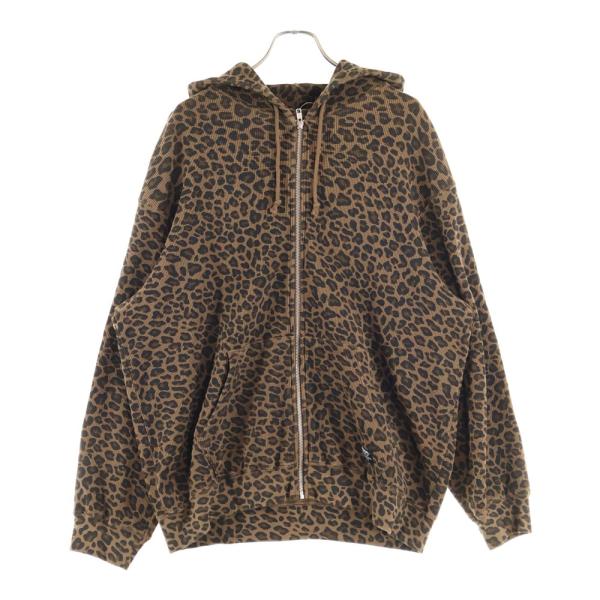 Supreme（シュプリーム） 25SS Hooded Zip Up Thermal レオパード