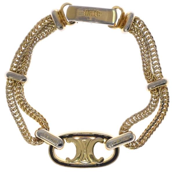 CELINE（セリーヌ） ブラソン モチーフ付 チェーンブレスレット