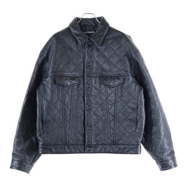 BALENCIAGA（バレンシアガ） DIAMOND PATTERNED COWHIDE JACKET