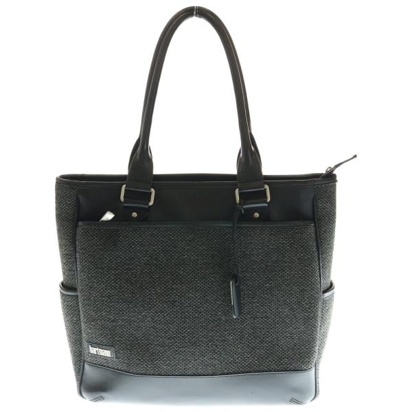 hartmann ハートマン ツイード ビジネス トートバッグ ブラック/グレー