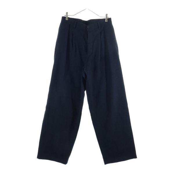 イサムカタヤマバックラッシュ FULLING SOFT SHARK WOOL WIDE PANTS