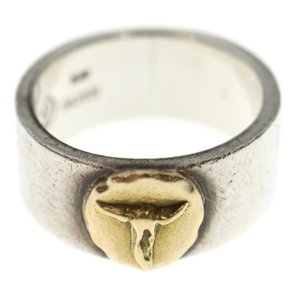 よっしー超美品　メンズ　19号　タディ&キング　リング　指輪　ロングホーン TADY & KING タディアンドキング 平打ちリングK18ロングホーン