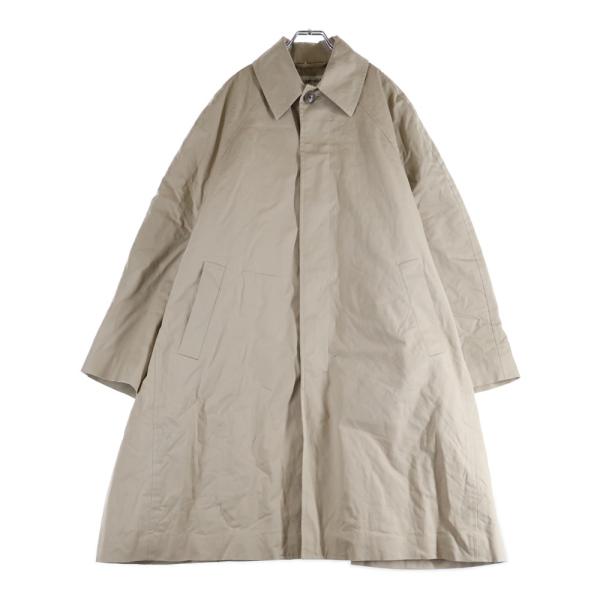 【美品】BALENCIAGA ベージュ コート BALENCIAGA（バレンシアガ） 19AW 5B ダブルポケット 中綿 オーバー
