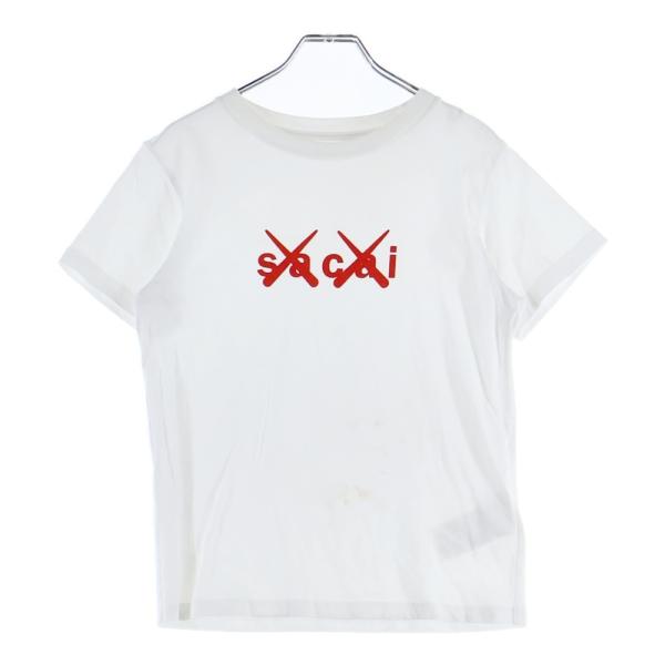 sacai（サカイ） 21SS ×KAWS カウズ フロントロゴデザイン クルー