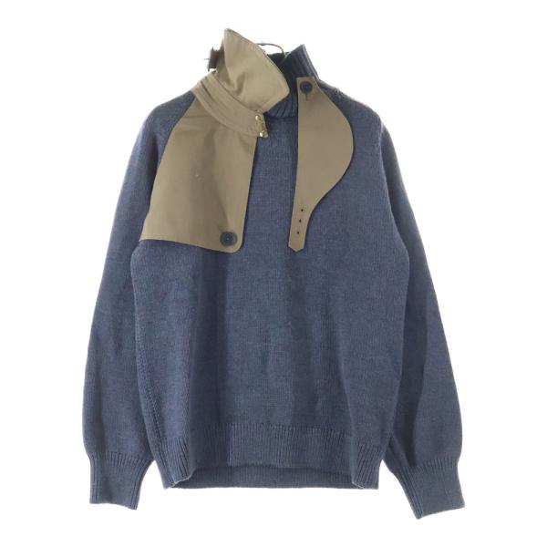 kolor（カラー） 21AW DOCKING KNIT ドッキングデザイン ウールニット