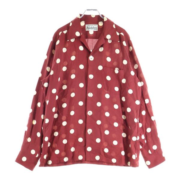 WACKO MARIA（ワコマリア） 23SS DOTS HAWAIIAN SHIRT L/S ドット柄 胸