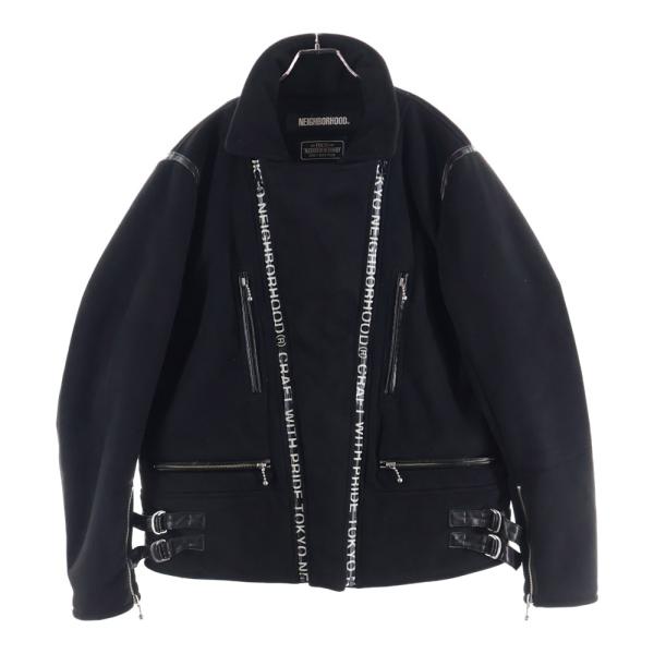 A*E様 neighborhoodブラックレザージャケット ウエストベルト付き ITEMS｜ブラックマーケット｜名古屋の革ジャン取扱専門店｜Lewis