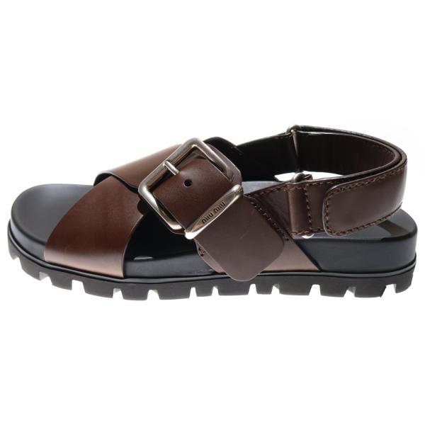 miumiu ミュウミュウ SMOOTH LEATHER FLAT SANDALS スムース レザー