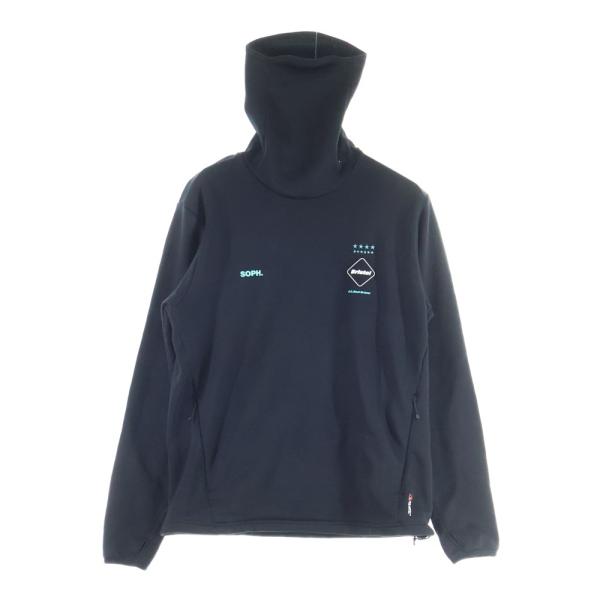 fcrb ポーラテックパワーストレッチネック 黒×ティファニーブルー