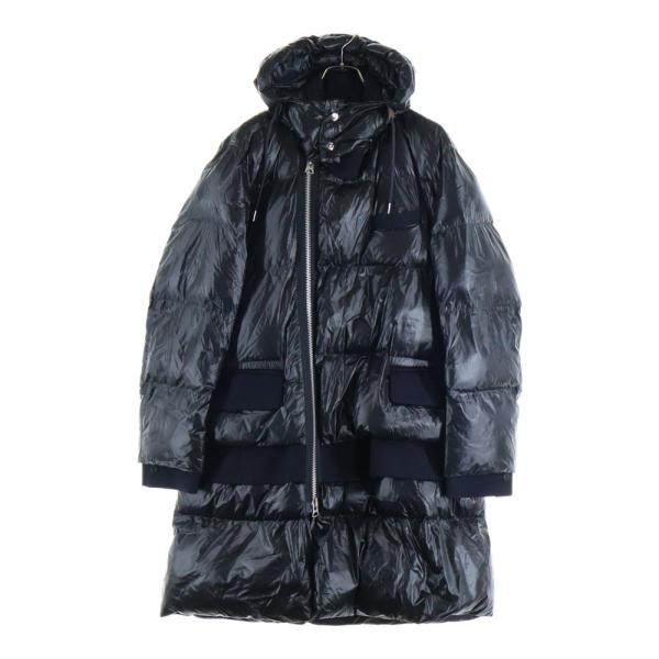 sacai（サカイ） 20AW ウール切り替え エコダウンロングジャケット