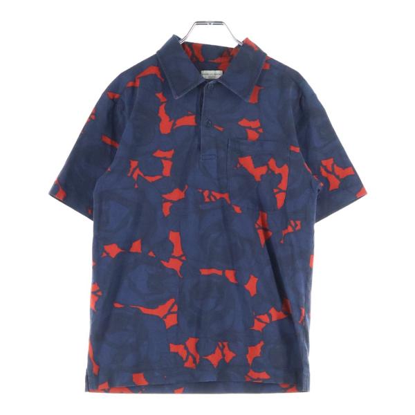 F dries van noten ポロシャツ DRIES VAN NOTEN（ドリス ヴァン ノッテン） 総柄 半袖ポロシャツ
