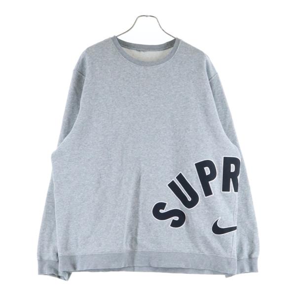 Nike ダークグレー クルーネック スウェット　supreme 8065000219663_2.jpg?v=