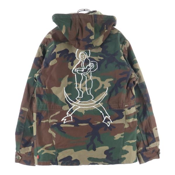 Supreme カモフラージュ フリースジャケット M シュプリーム スモールボックス フリース ボア ジップ カモフラ 迷彩