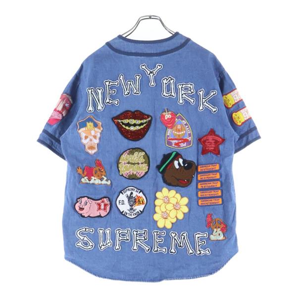 Supreme（シュプリーム） 21SS Patches Denim BaseballJersey パッチ