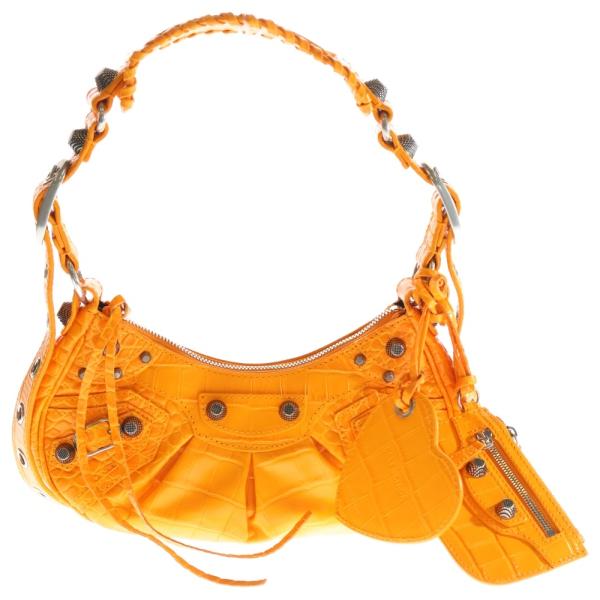 BALENCIAGA バレンシアガ ルカゴール ショルダーバッグ レザー オレンジ 671309 BALENCIAGA（バレンシアガ） ルカゴール ショルダーバッグ レザー