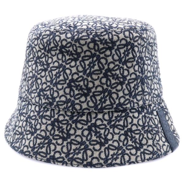 LOEWE（ロエベ） リバーシブルバケットハット グレー×ネイビー