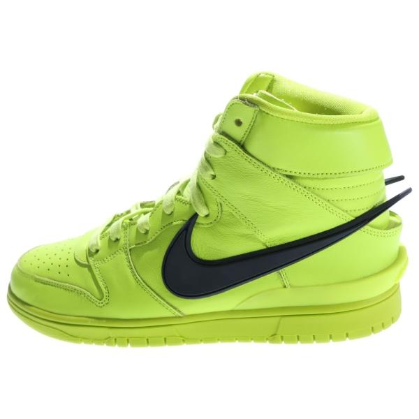 ナイキ ×AMBUSH DUNK HIGH FLASH LIME アンブッシュ ダンク フラッシュライム ハイカットスニーカー ネオングリーン US10/28cm CU7544-300