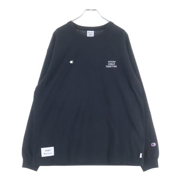 WTAPS ブラック ミトン サイズ03L WTAPS（ダブルタップス） ×CHAMPION チャンピオン フロント刺繍 クルー