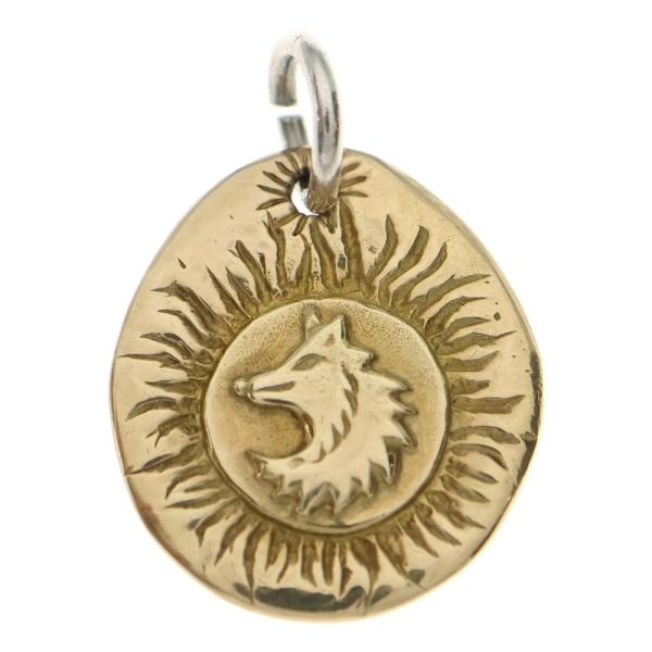 TADY & KING タディアンドキング K18 ウルフ金メタルM ペンダント