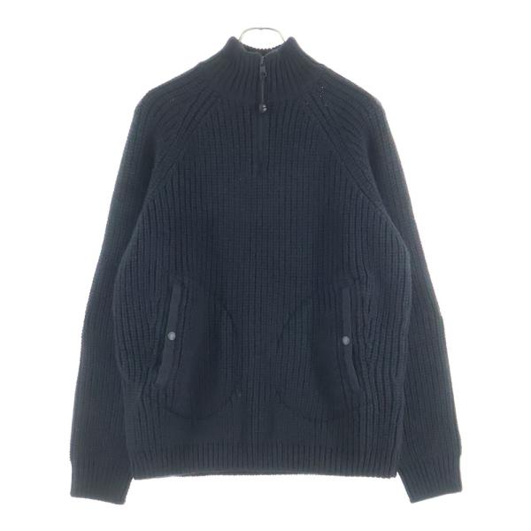 モンクレール MONCLER ハーフジップ ニット 衣料品 トップス ウール レディース ブラック系 9F00001 【中古】 MONCLER - 美品 モンクレール アリクス MONCLER ALYX ニット 2021