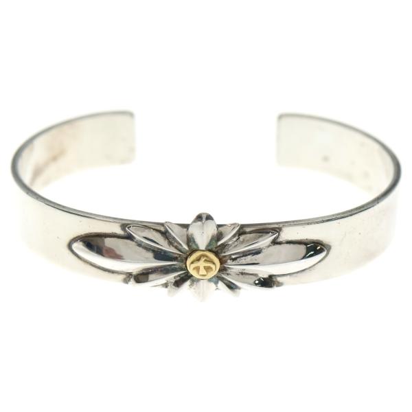 goro's（ゴローズ） GC-24付き平打ちバングル シルバー/ゴールド