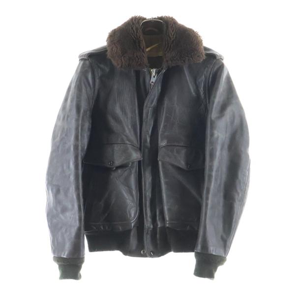【】フライトジャケット ショット ヴィンテージ ブラウン G-1 ボア SCHOTT ショット 60-70S VINTAGE G-1 ヴィンテージ ボアカラー レザー