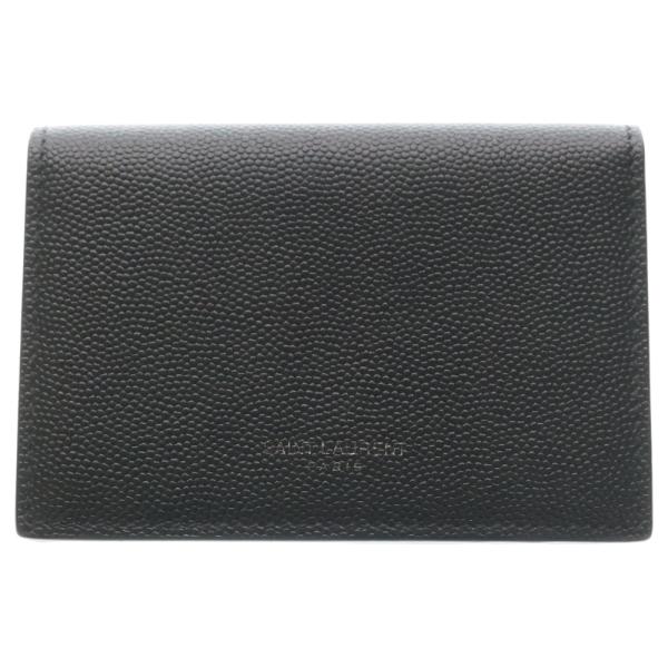 SAINT LAURENT PARIS サンローランパリ フロントロゴ レザー カード