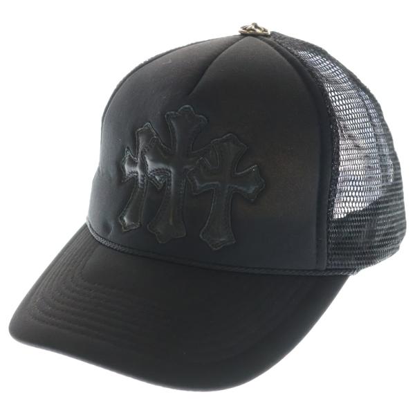 CHROME HEARTS（クロムハーツ） TRUCKER CAP 3セメタリークロス レザー