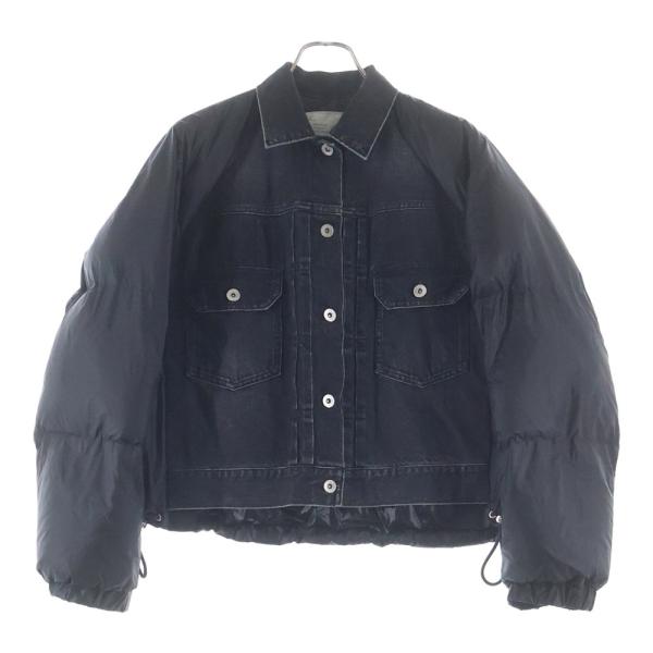 sacai（サカイ） 22AW 再構築 ドッキング ボタンダウン デニム ダウン