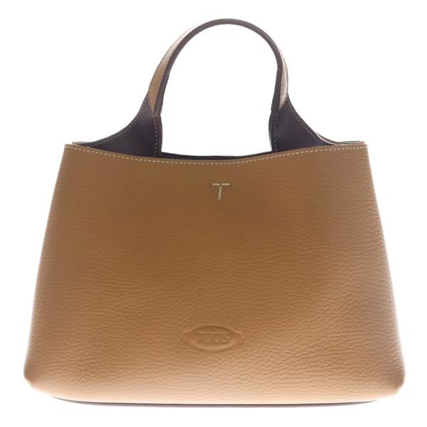TOD'S（トッズ） Tタイムレス ロゴ刻印 2WAY レザーショルダーバッグ