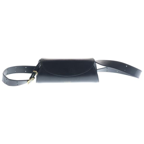 極美品 JILSANDER Cannolo カンノーロ ミニ ブラック JIL SANDER（ジルサンダー） CANNOLO MINI カンノーロ ミニ レザー