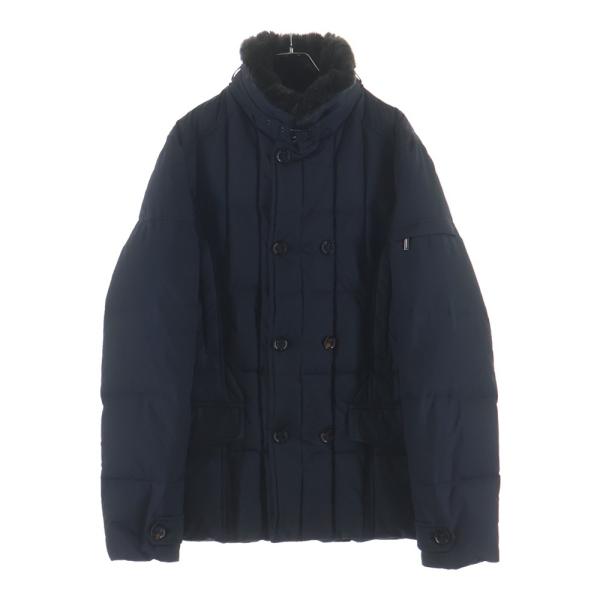 極美品 ムーレー SIRO-KM2 ファー スタンドカラー ダブルブレスト MOORER（ムーレー） SIRO-KM2 ファースタンドカラー ダブルブレスト