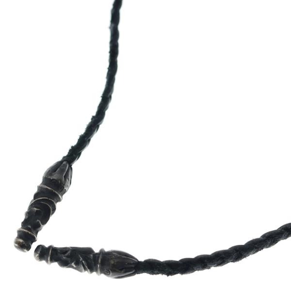 CHROME HEARTS（クロムハーツ） LEATHER BRAID SCROLL ネックレス